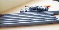 How to quickly make a desktop from PVC pipes