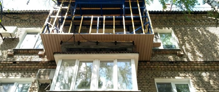 Finisaj balcon cu siding si izolatie cu technoplex