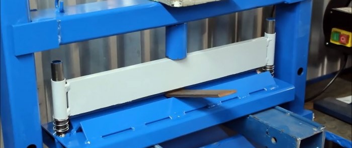 Bending die for a homemade jack press