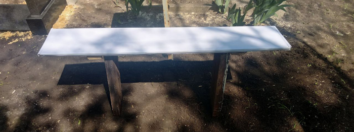 How to make a wooden-plastic bench at almost no cost