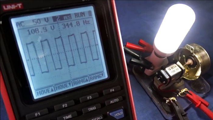 Mechanical converter from a microwave oven motor