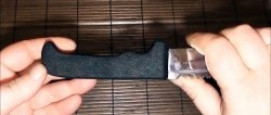 How to make a rubberized handle on a knife