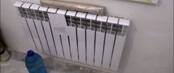 How to connect an aluminum radiator to a heating element