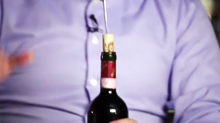 How to open a bottle of wine without a corkscrew