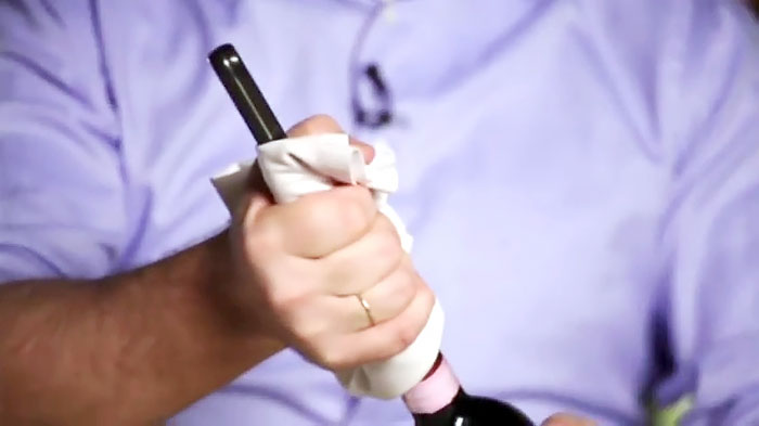 How to open a bottle of wine without a corkscrew