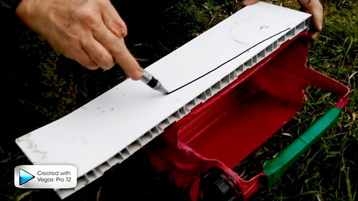 Great tool box made from a plastic canister