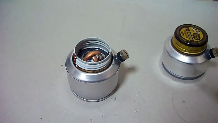 Alcohol jet burner made from aluminum cans