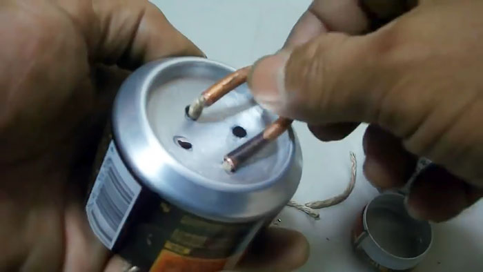 Alcohol jet burner made from aluminum cans