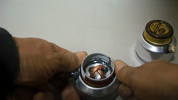 Alcohol jet burner made from aluminum cans