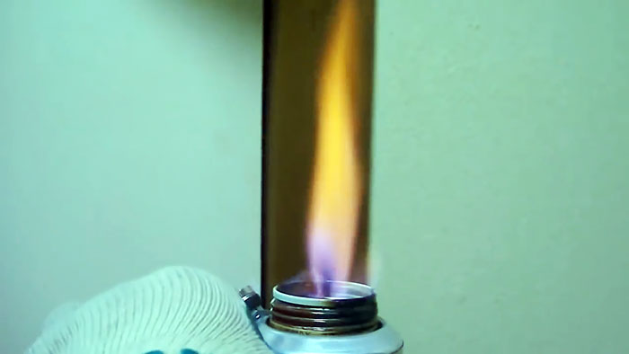 Alcohol jet burner made from aluminum cans