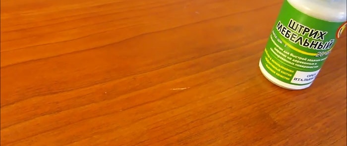 How to remove a scratch on furniture quickly