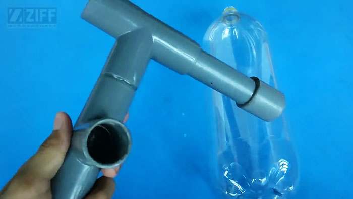 Mini-wash from leftover PVC pipes and bottles