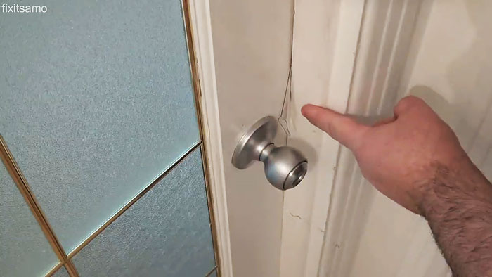 How to open a locked door without a key