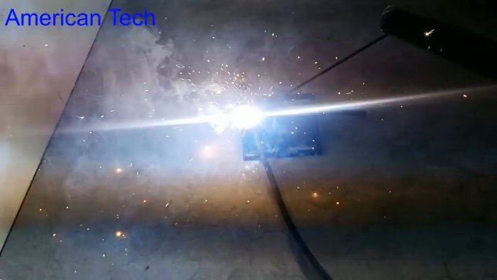 Electric arc welding from super capacitors