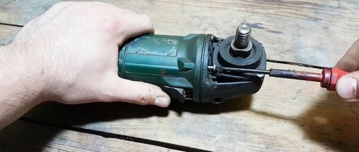 How to convert an angle grinder to 12 V