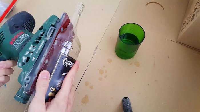 How to cut a bottle lengthwise