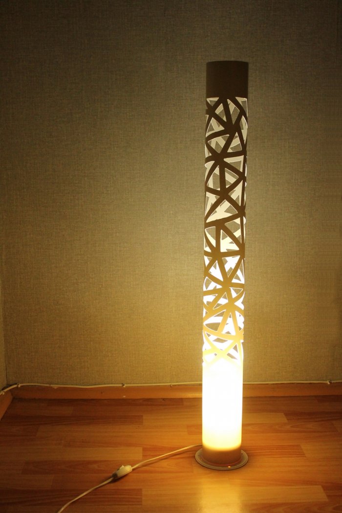 How to make a simple lamp from PVC pipe