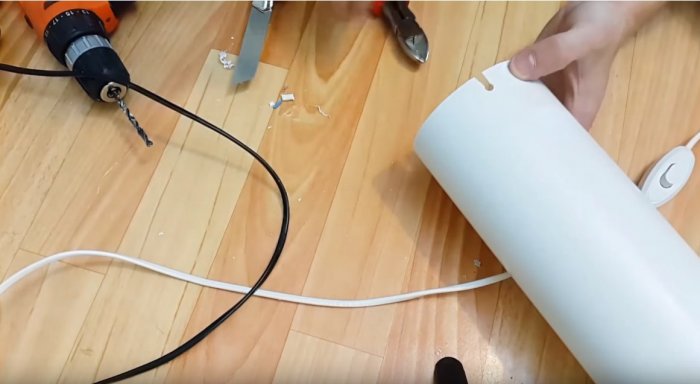 How to make a simple lamp from PVC pipe