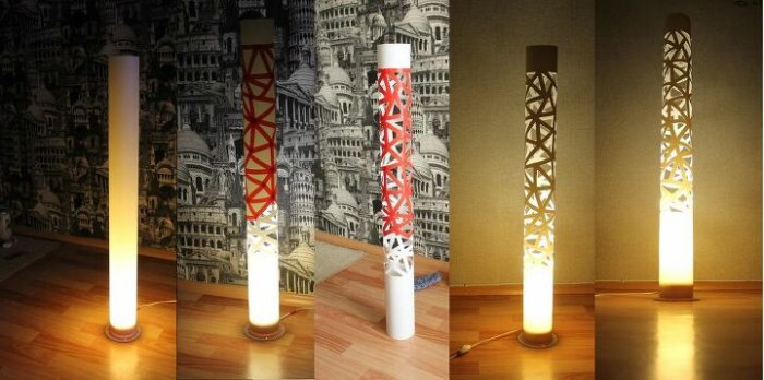 How to make a simple lamp from PVC pipe