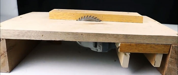 How to make a compact table saw from a grinder