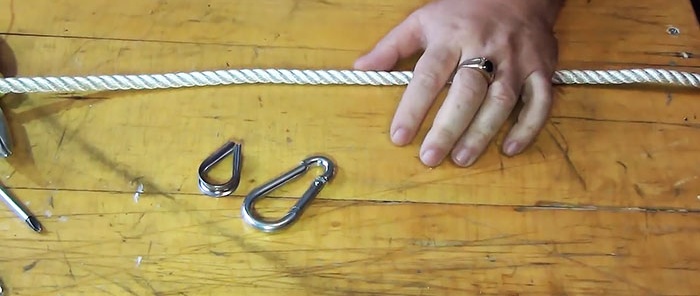 How to braid a rope without a knot into a loop or for attaching a thimble