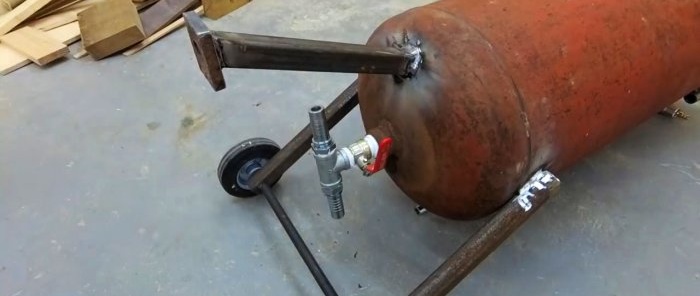 How to make a sandblaster from a gas cylinder