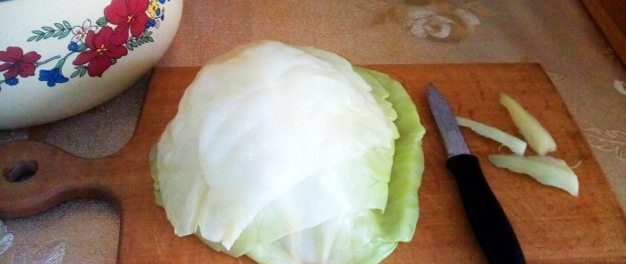 Pickled cabbage leaves for cabbage rolls