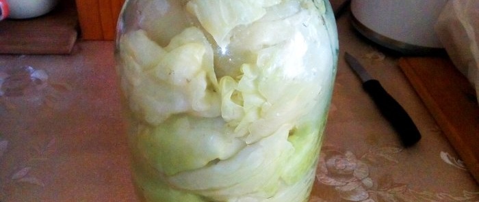 Pickled cabbage leaves for cabbage rolls