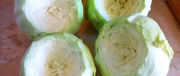 Pickled cabbage leaves for cabbage rolls