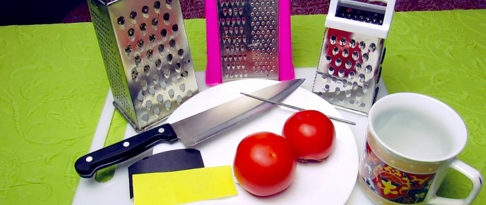 3 popular ways to sharpen a grater: choose the best one