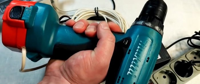 How to convert a cordless screwdriver to 220 V