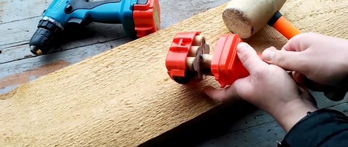 How to convert a cordless screwdriver to 220 V