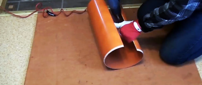 How to make a snow shovel from PVC pipe