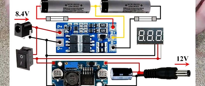 How to make a mini 12 V uninterruptible power supply for a router