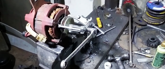 How to remove a press-on pulley from an electric motor and install a drill chuck