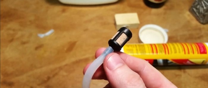 How to make a silicone hose from construction silicone for a fuel line