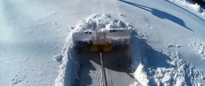 How to make a snow shovel from a putty bucket