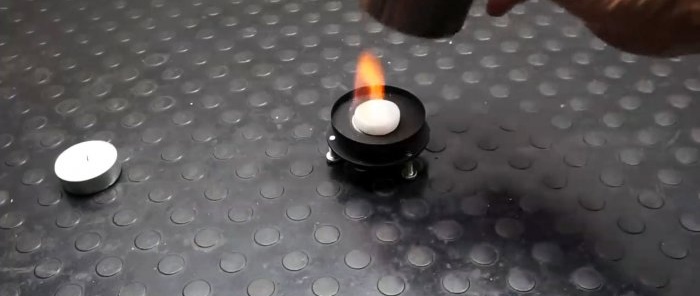 How to make a compact heater from an old oil filter