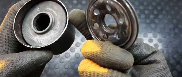 How to make a compact heater from an old oil filter