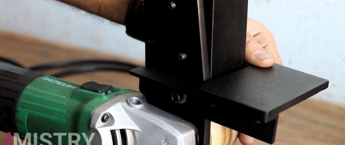 How to make a belt grinder using a grinder without welding