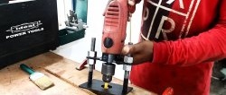 How to turn a drill into a router using simple equipment