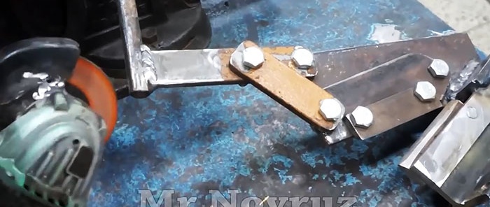 How to make tabletop metal shears from a file