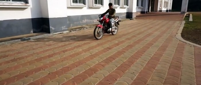 How to convert a light motorcycle into an electric bike