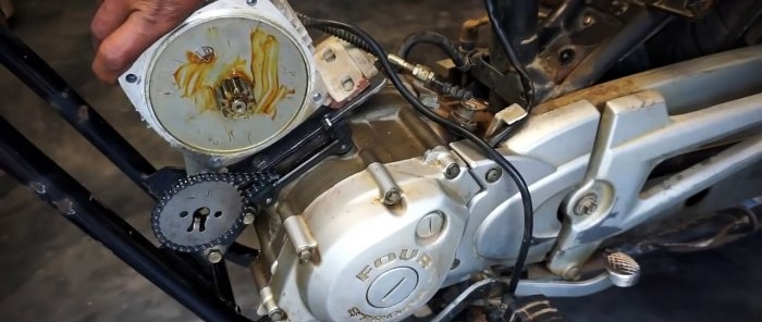 How to convert a light motorcycle into an electric bike