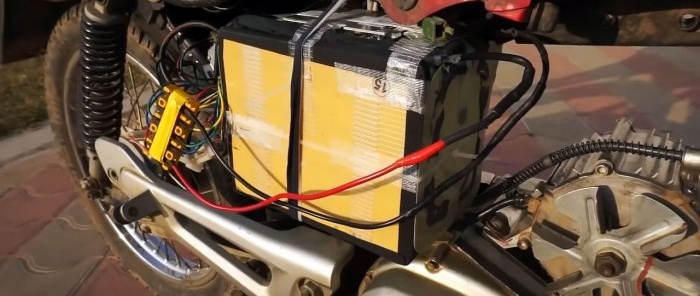 How to convert a light motorcycle into an electric bike