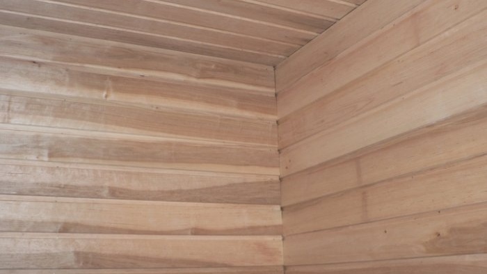 Built-in mini sauna in a private house