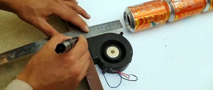 How to assemble a solar collector for heating from aluminum cans