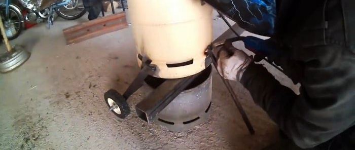 How to make a sandblaster from a small gas cylinder