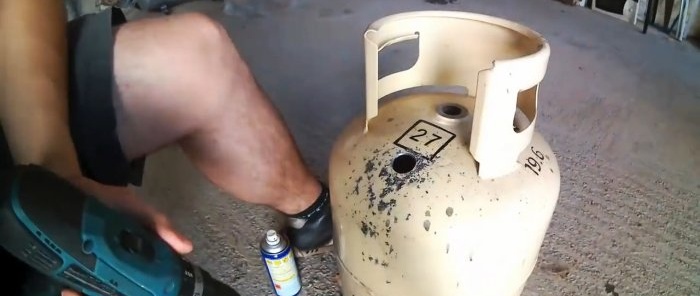 How to make a sandblaster from a small gas cylinder