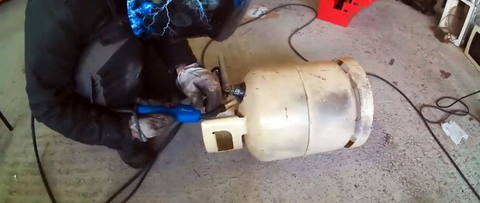 How to make a sandblaster from a small gas cylinder